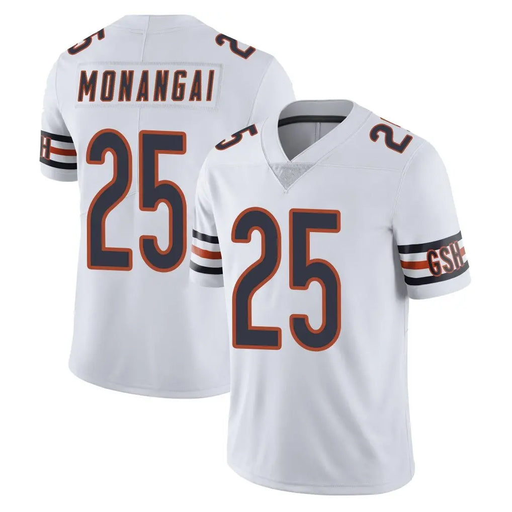 tocy C.Bears #25 Kyle Monangai Player White Vapor Untouchable Limited Home Game Stitched Jerseys