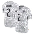 tocy C.Bears #2 D.J. Moore Player White Arctic Camo Salute to Service Limited Stitched Jerseys