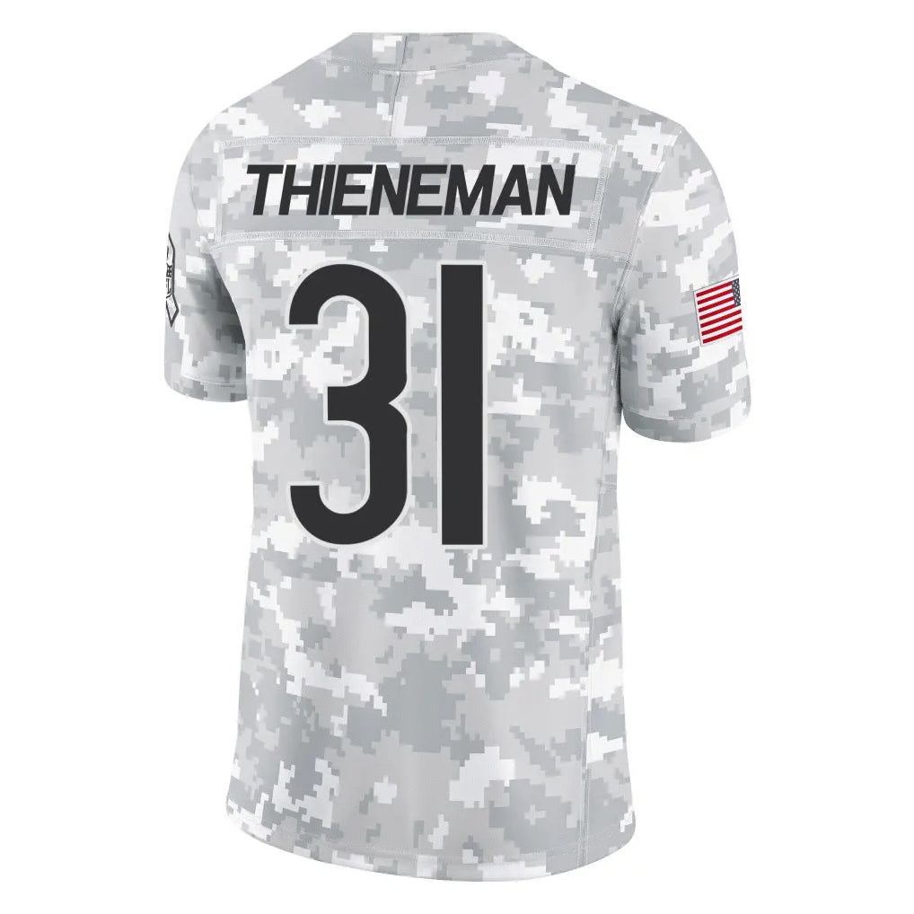 tocy C.Bears #31 Dillon Thieneman Player Arctic Camo Salute to Service Limited Stitched Jerseys