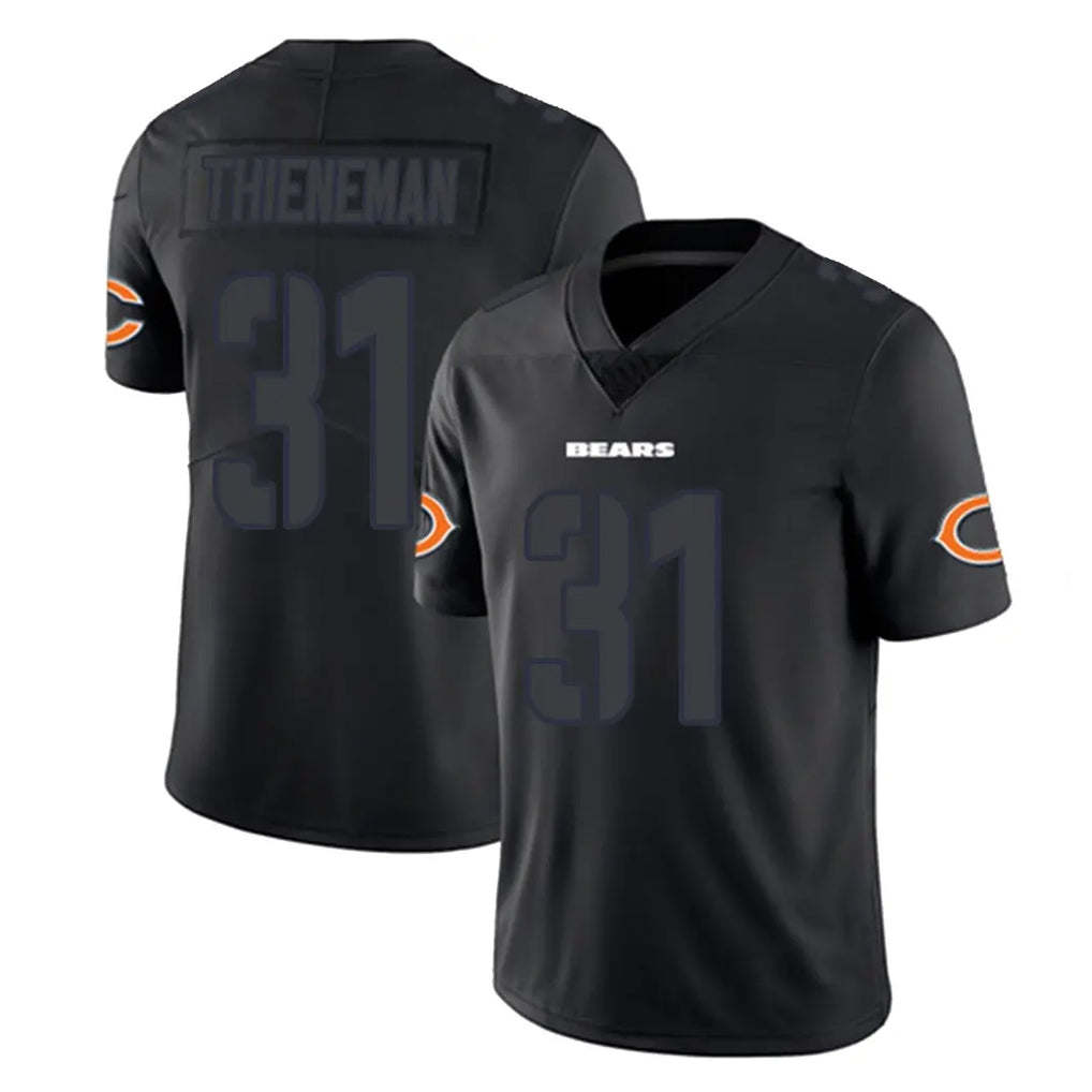 tocy C.Bears #31 Dillon Thieneman Player Black Impact Limited Game Stitched Jerseys