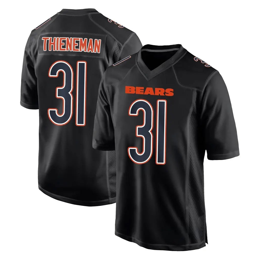 tocy C.Bears #31 Dillon Thieneman Player Carbon Black Fashion Game Stitched Jerseys