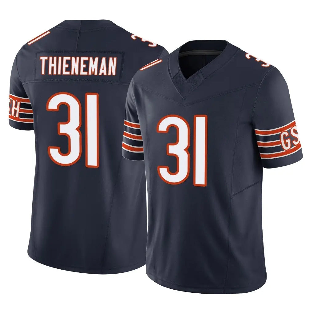 tocy C.Bears #31 Dillon Thieneman Player Navy Vapor F.U.S.E. Limited Home Game Stitched Jerseys