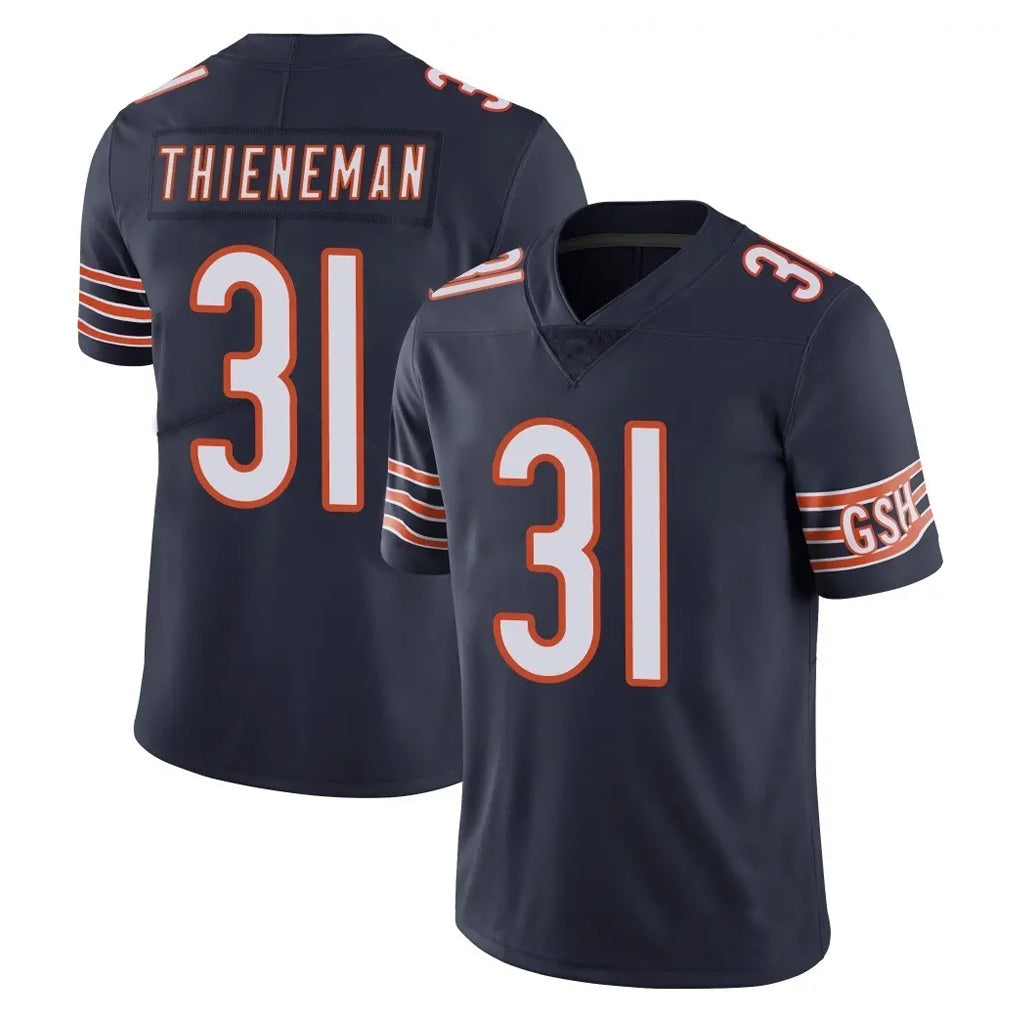 tocy C.Bears #31 Dillon Thieneman Player Navy Vapor Untouchable Limited Home Game Stitched Jerseys
