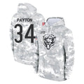 tocy C.Bears #34 Walter Payton Player Arctic Camo Salute to Service Pullover Hoodies Limited Stitched Jerseys