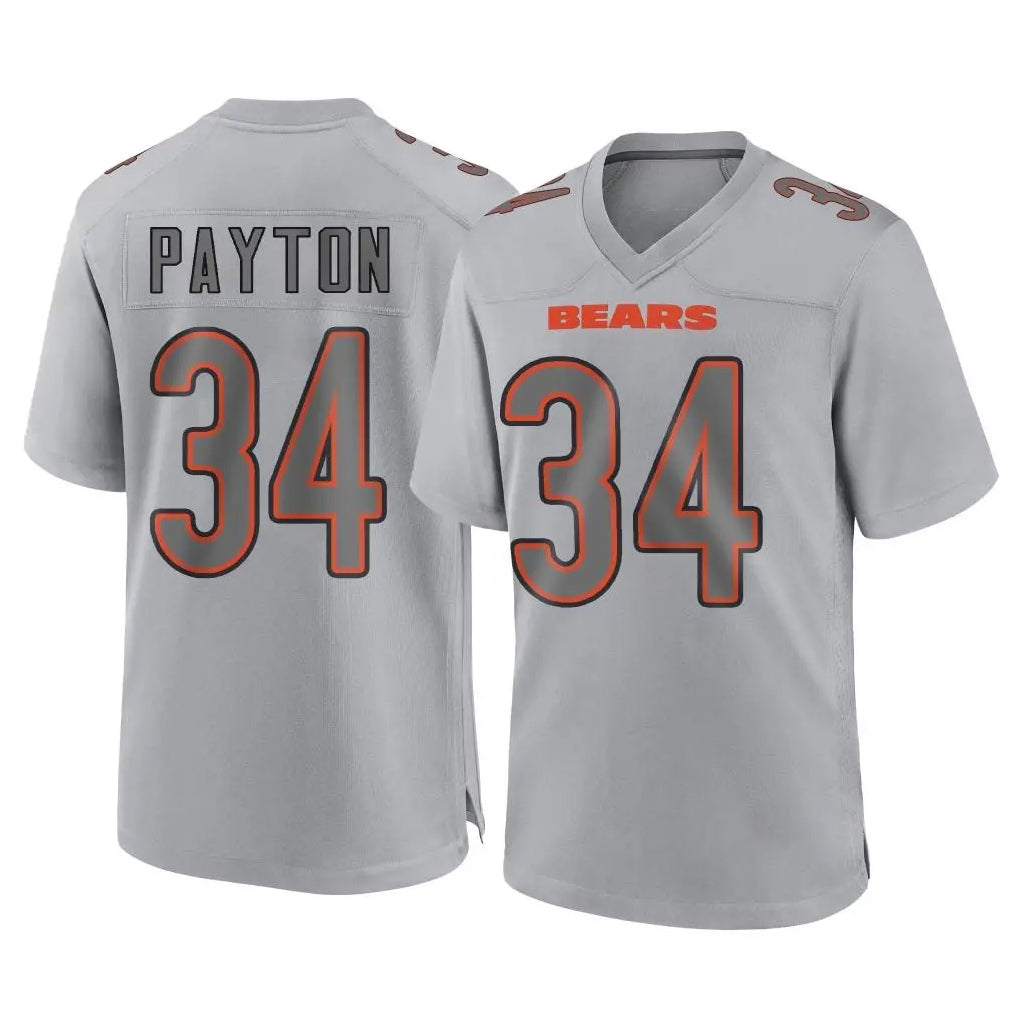tocy C.Bears #34 Walter Payton Player Gray Atmosphere Fashion Game Stitched Jerseys