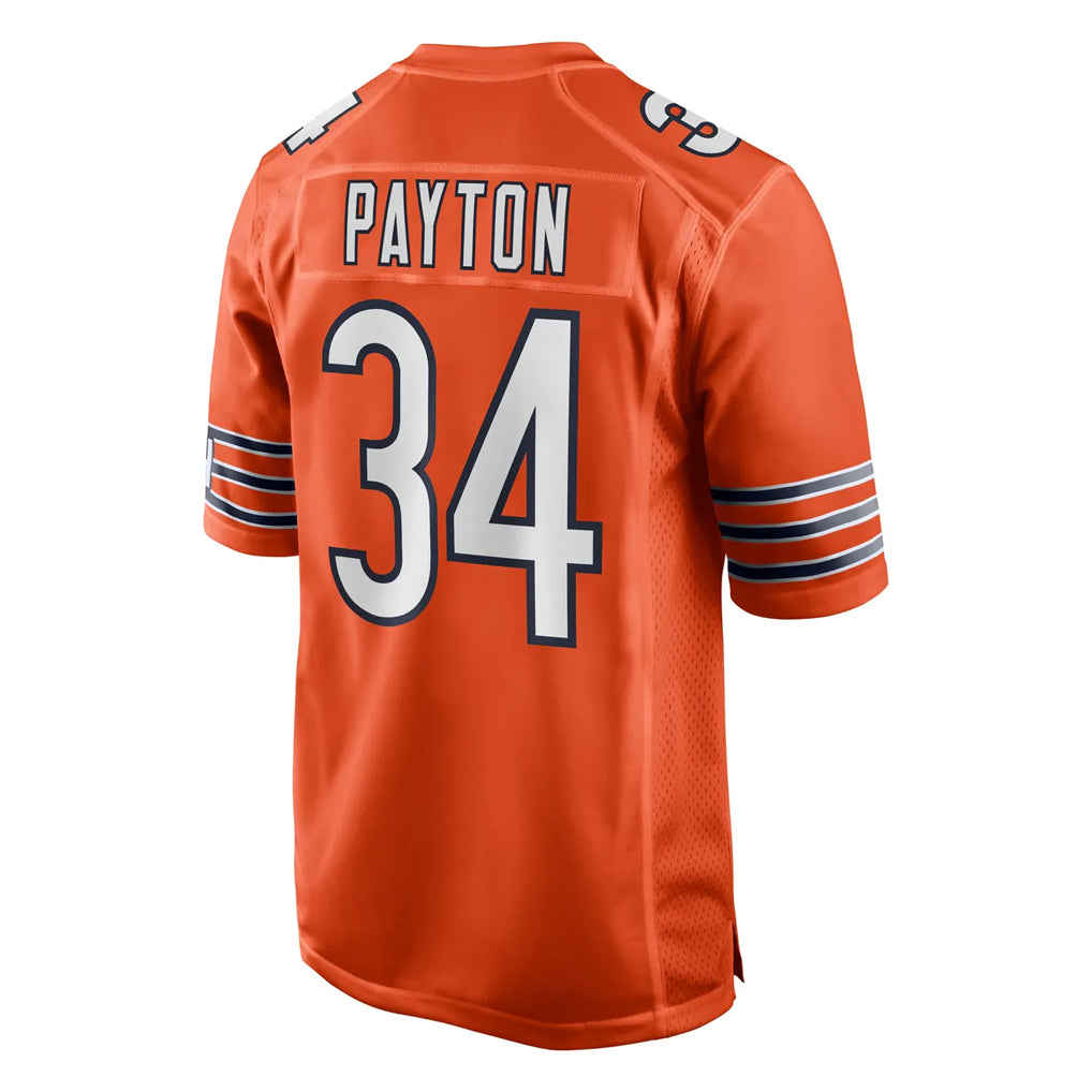 tocy C.Bears #34 Walter Payton Player Orange Home Game Stitched Jerseys