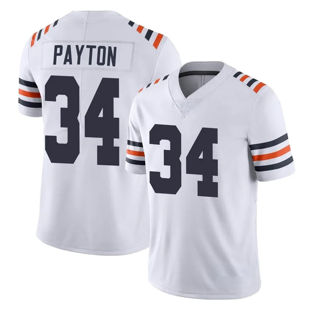 tocy C.Bears #34 Walter Payton Player White Classic Vapor Limited Home Game Stitched Jerseys