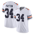 tocy C.Bears #34 Walter Payton Player White Classic Vapor Limited Home Game Stitched Jerseys
