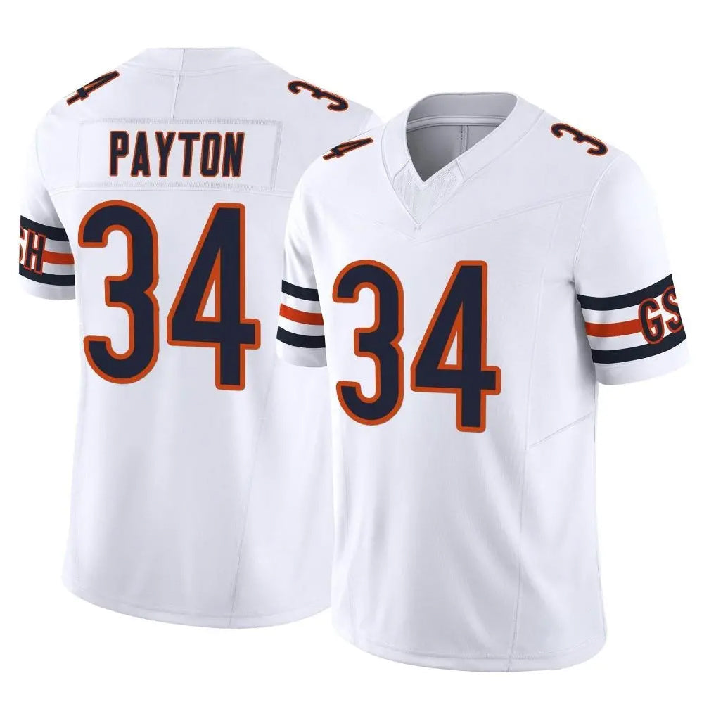 tocy C.Bears #34 Walter Payton Player White Vapor F.U.S.E. Limited Home Game Stitched Jerseys