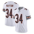 tocy C.Bears #34 Walter Payton Player White Vapor Untouchable Limited Home Game Stitched Jerseys