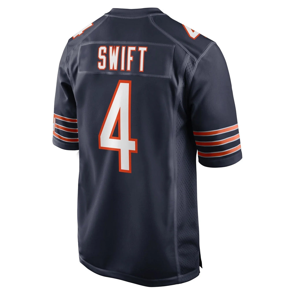 tocy C.Bears #4 D'Andre Swift Player Navy Home Game Stitched Jerseys