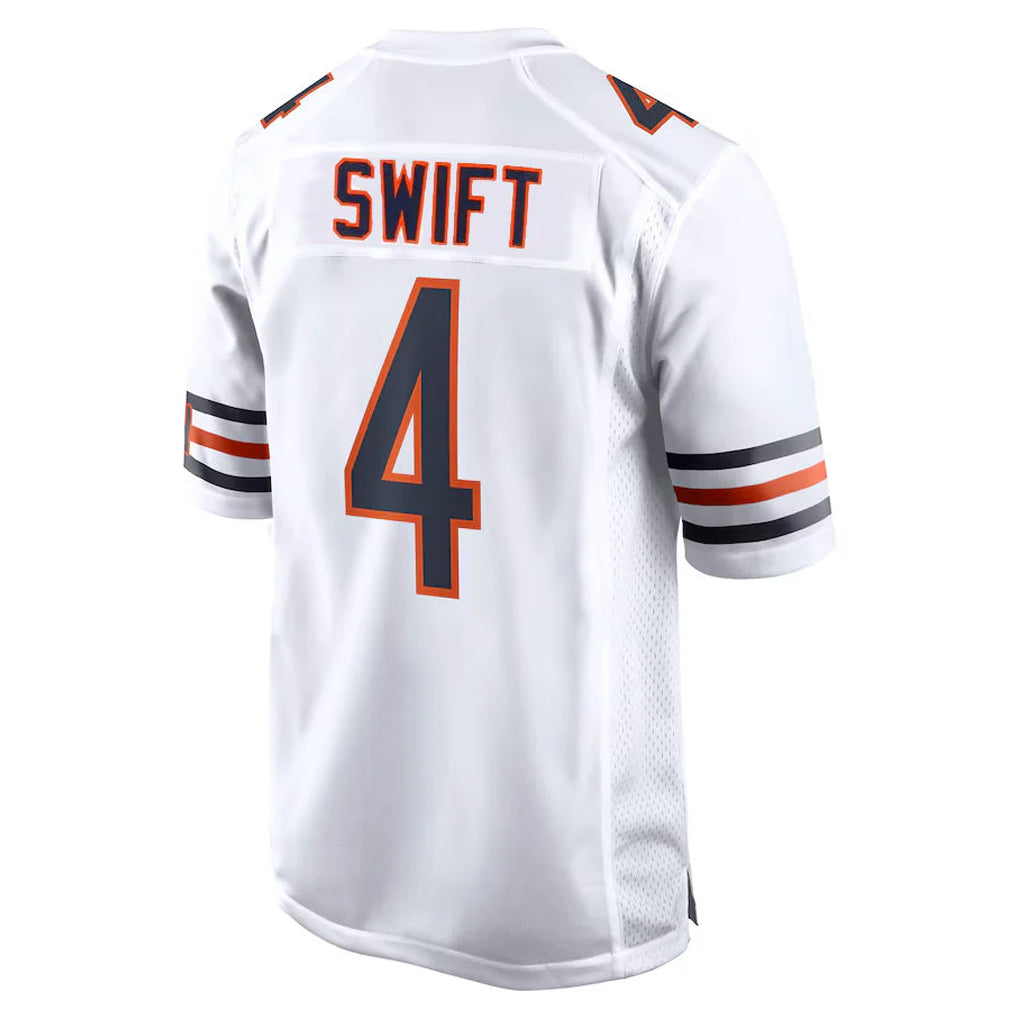tocy C.Bears #4 D'Andre Swift Player White Home Game Stitched Jerseys