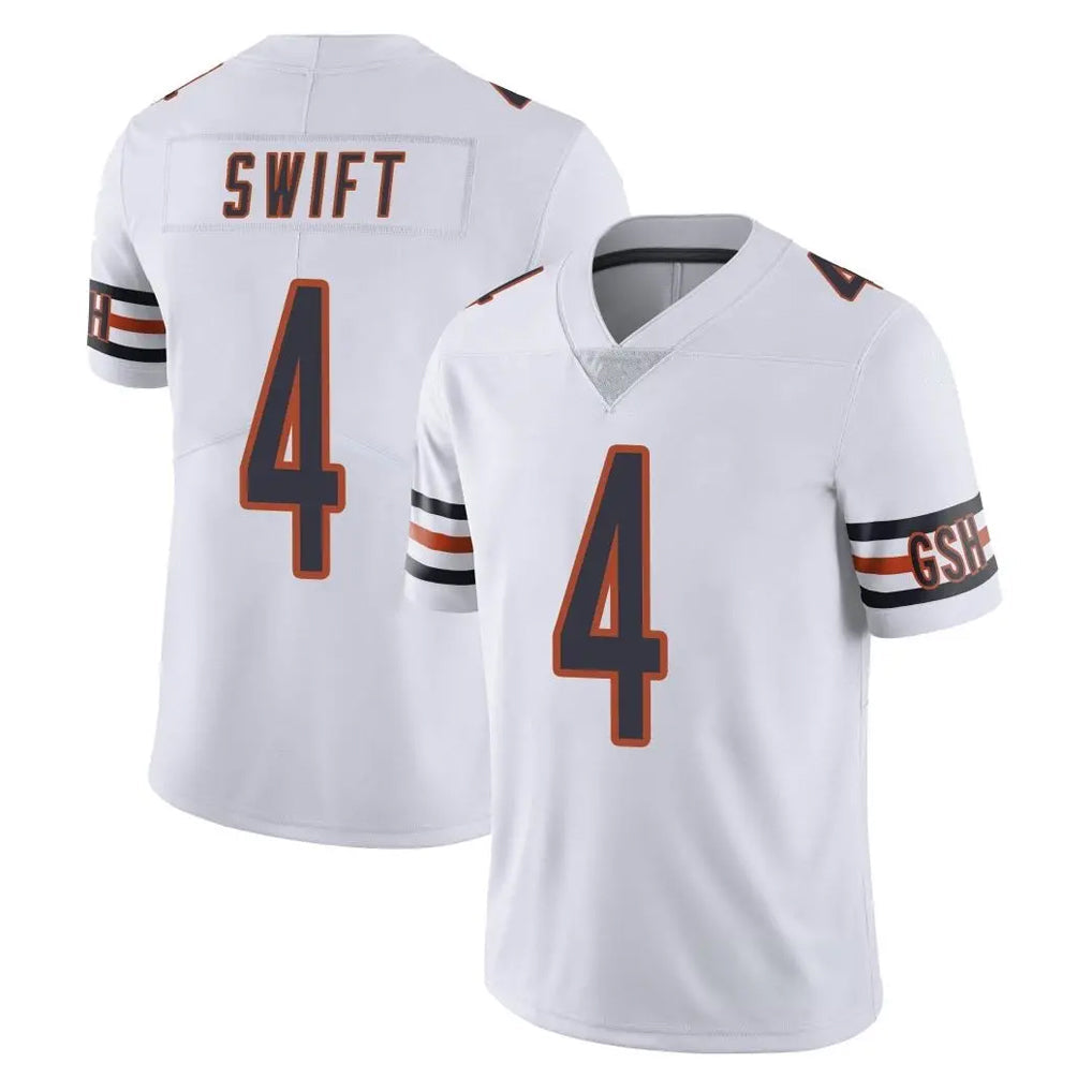 tocy C.Bears #4 D'Andre Swift Player White Vapor Untouchable Limited Home Game Stitched Jerseys