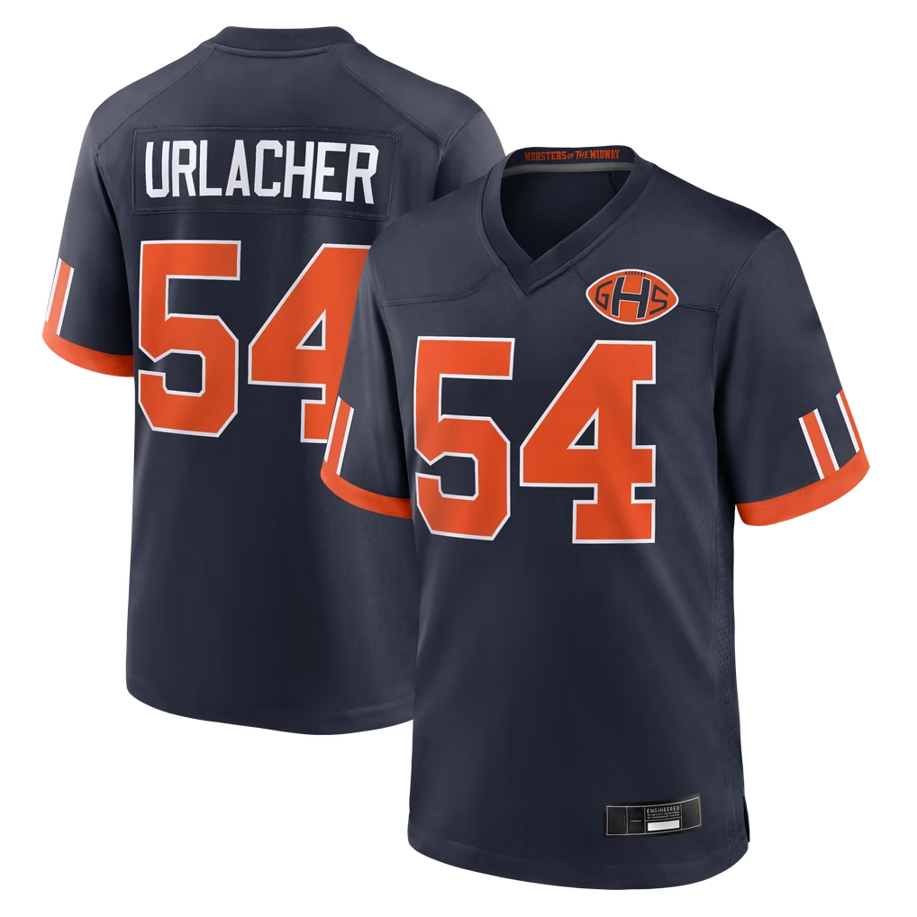 Tocy C.Bears #54 Brian Urlacher Navy 2026 Rivalries Collection Game Stitched Jerseys