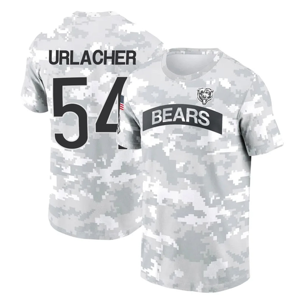 tocy C.Bears #54 Brian Urlacher Player Arctic Camo Salute to Service Performance T-Shirt Limited Stitched Jerseys