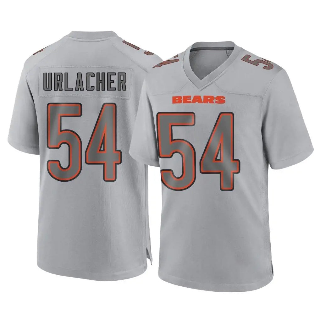 tocy C.Bears #54 Brian Urlacher Player Gray Atmosphere Fashion Game Stitched Jerseys