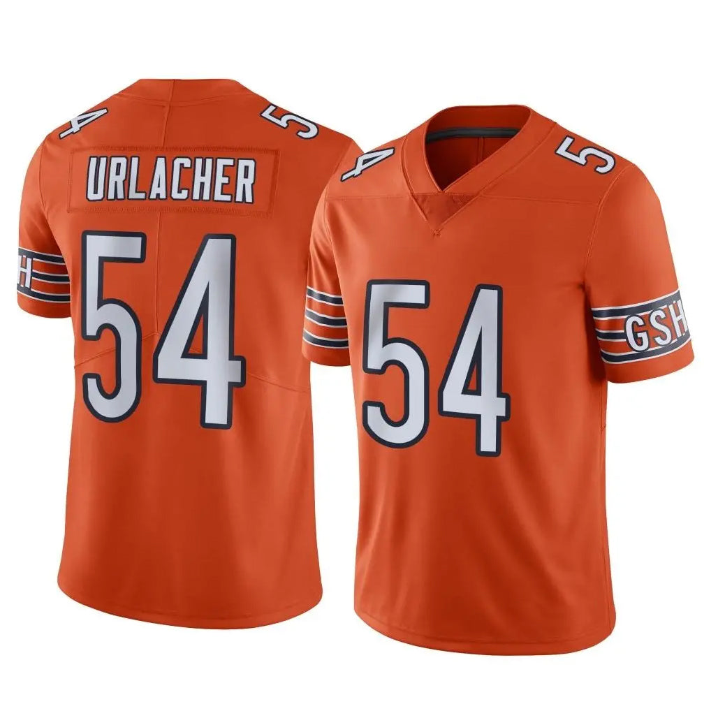 tocy C.Bears #54 Brian Urlacher Player Orange Alternate Vapor Limited Home Game Stitched Jerseys
