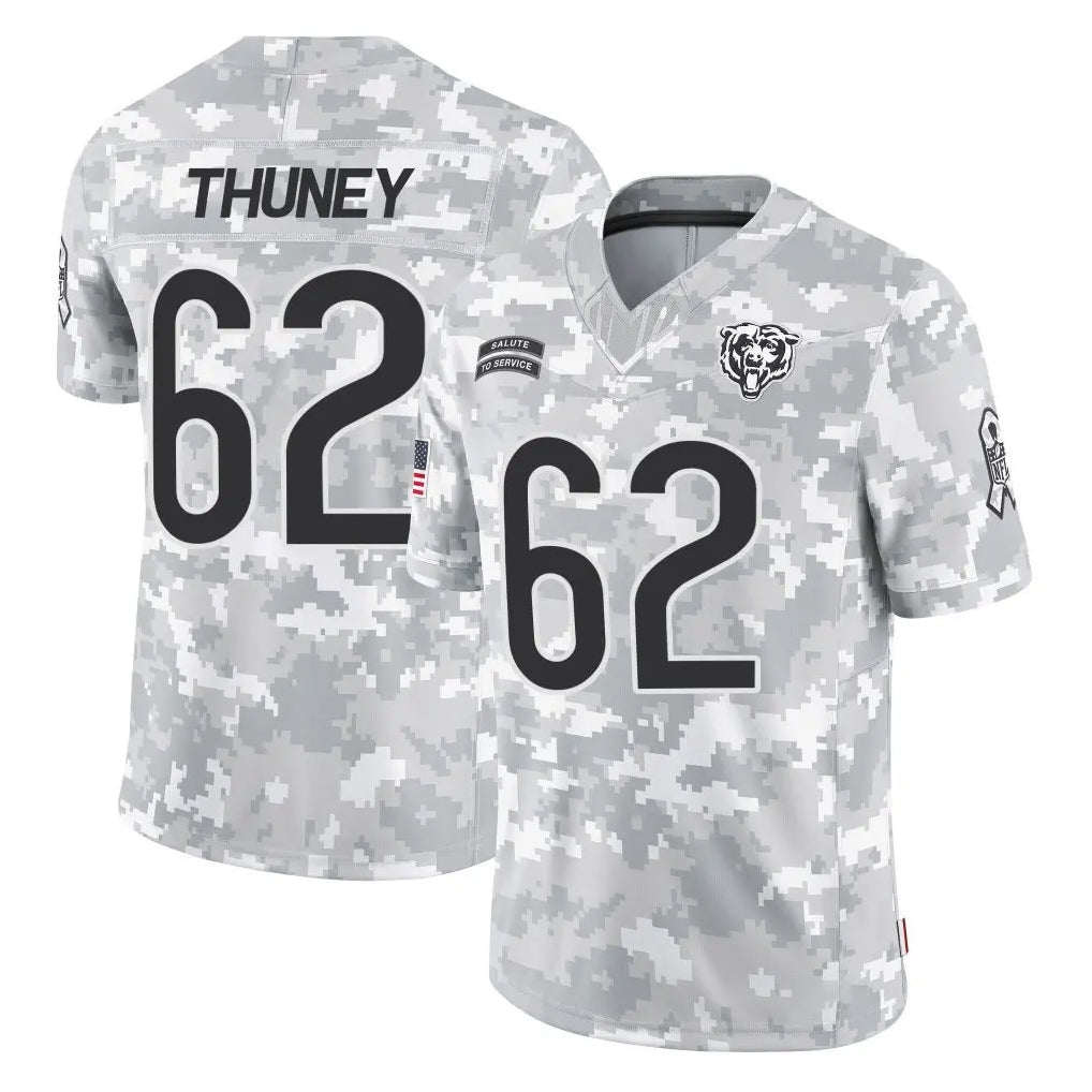 tocy C.Bears #62 Joe Thuney Player Arctic Camo Salute to Service Limited Stitched Jerseys