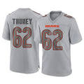 tocy C.Bears #62 Joe Thuney Player Gray Atmosphere Fashion Game Stitched Jerseys