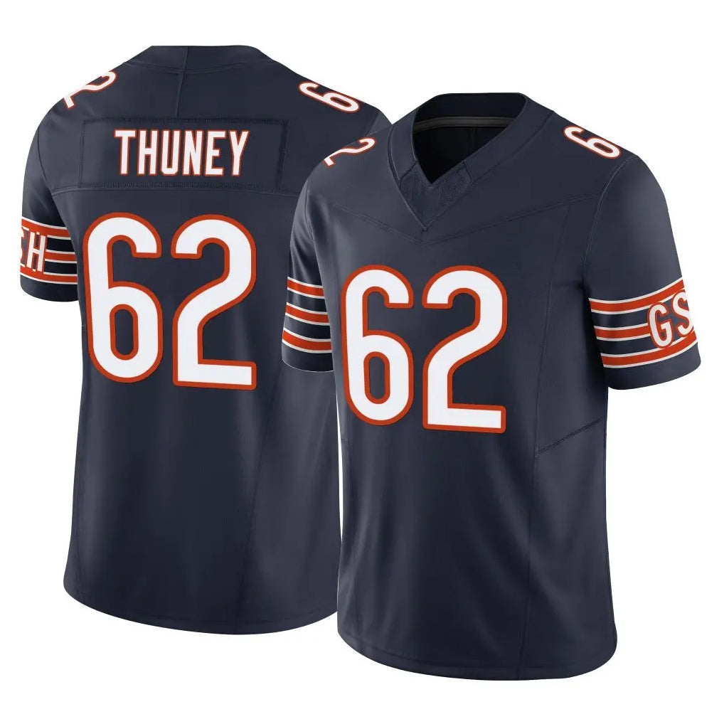 tocy C.Bears #62 Joe Thuney Player Navy Vapor F.U.S.E. Limited Home Game Stitched Jerseys