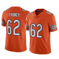 tocy C.Bears #62 Joe Thuney Player Orange Alternate Vapor Limited Home Game Stitched Jerseys