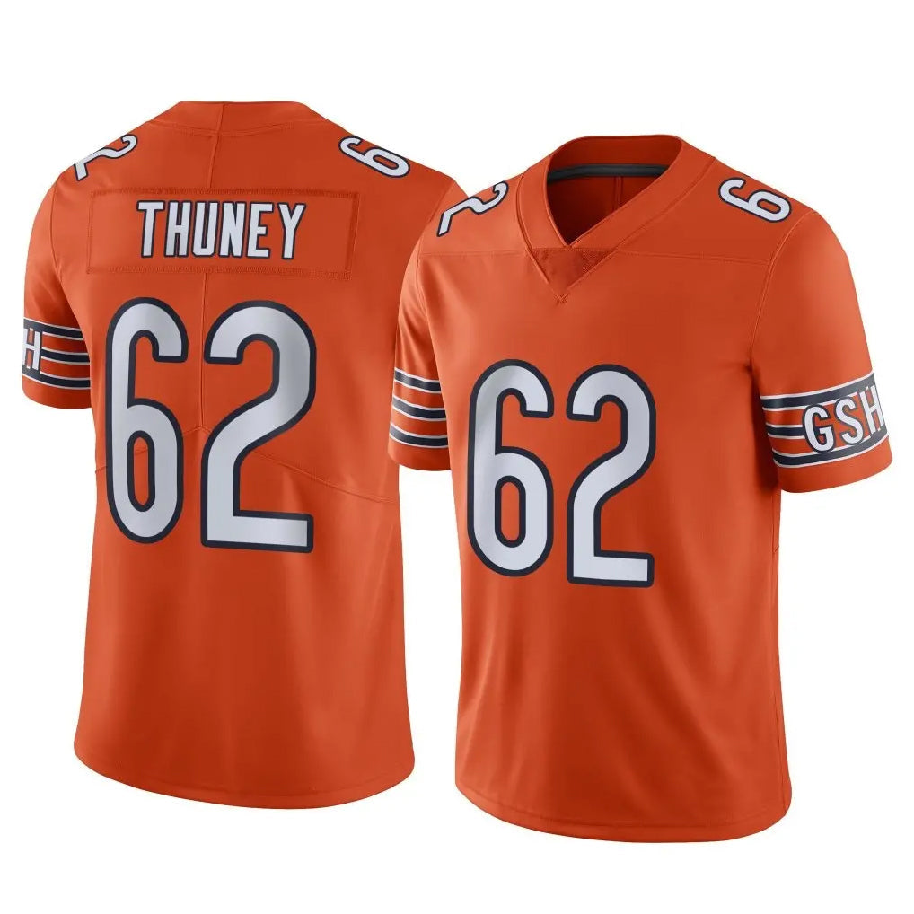 tocy C.Bears #62 Joe Thuney Player Orange Alternate Vapor Limited Home Game Stitched Jerseys