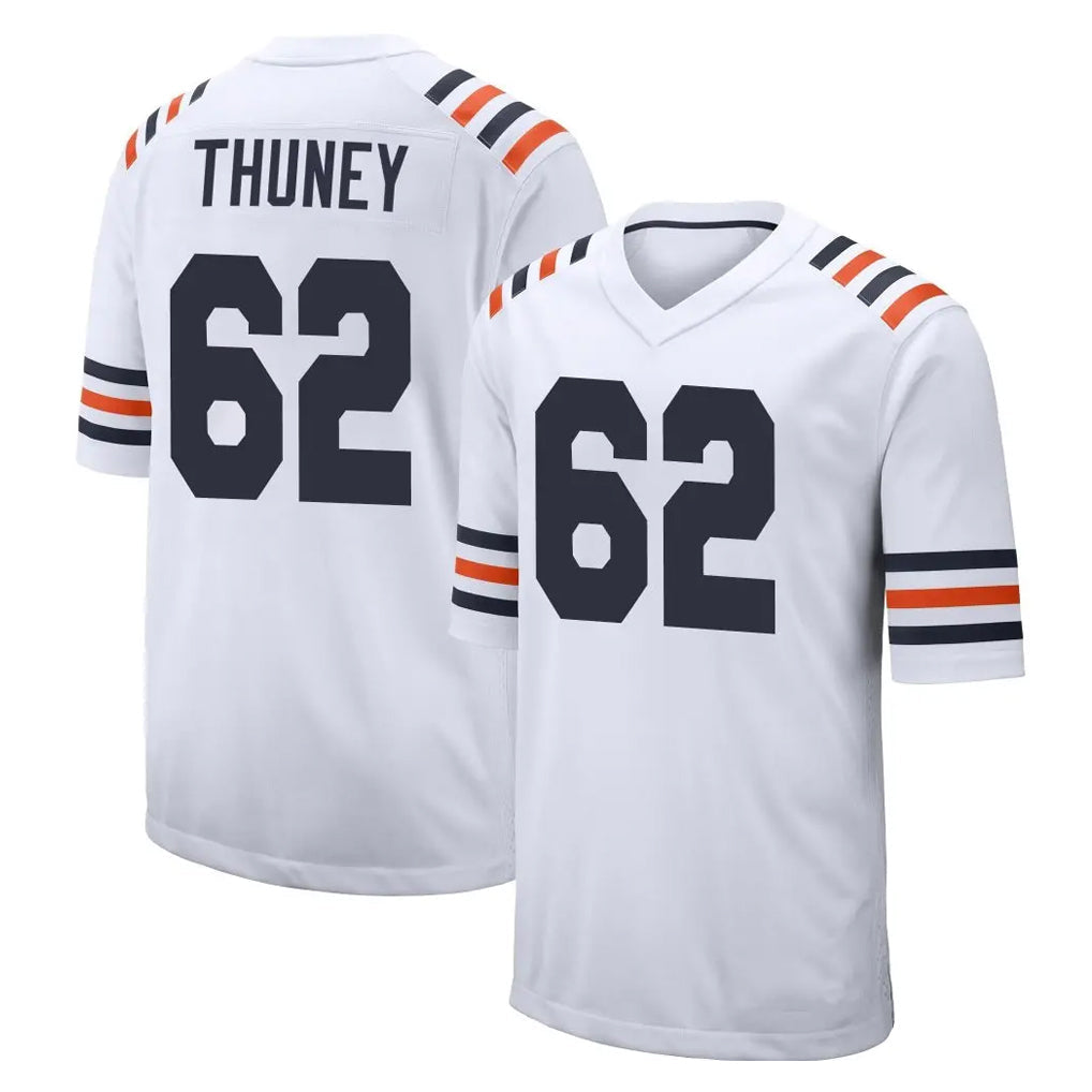 tocy C.Bears #62 Joe Thuney Player White Classic Home Game Stitched Jerseys