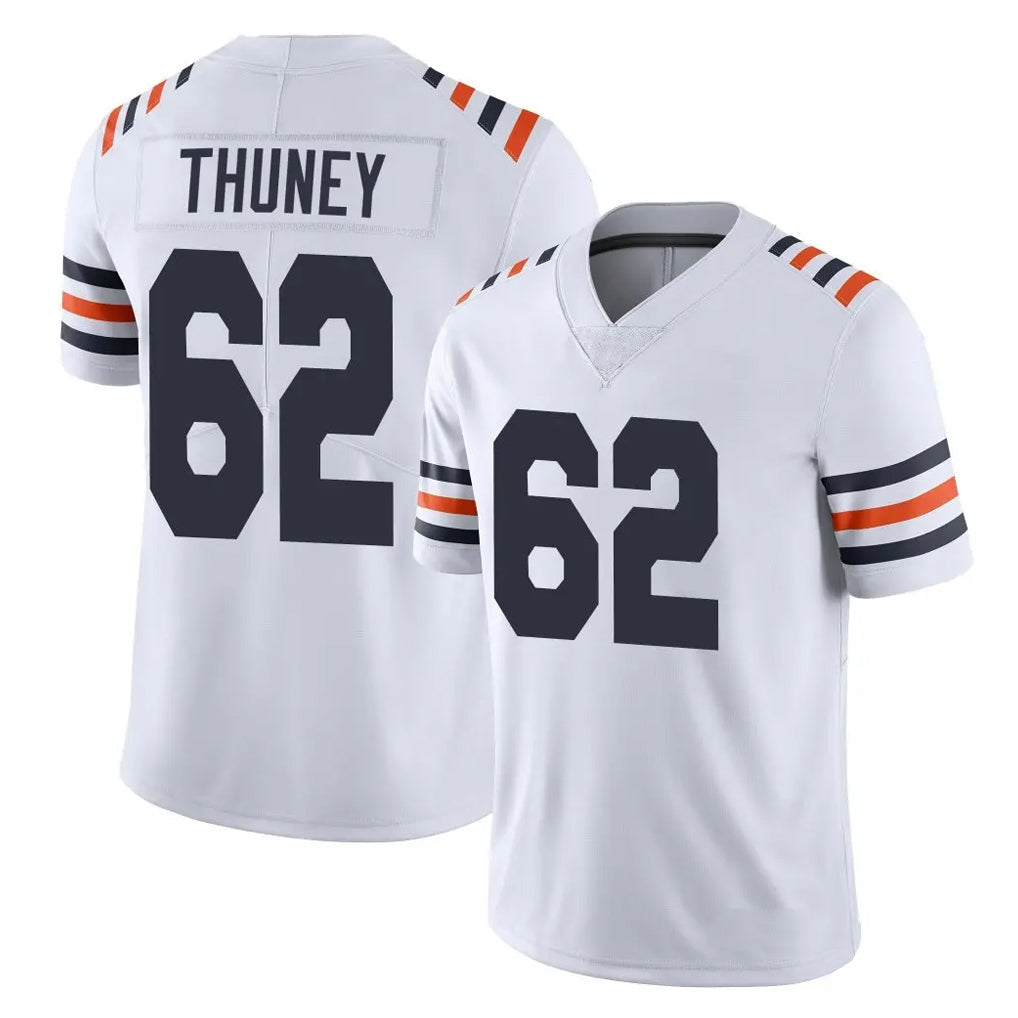 tocy C.Bears #62 Joe Thuney Player White Classic Vapor Limited Home Game Stitched Jerseys