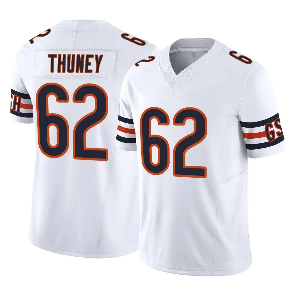 tocy C.Bears #62 Joe Thuney Player White Vapor F.U.S.E. Limited Home Game Stitched Jerseys