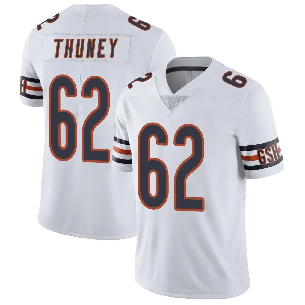 tocy C.Bears #62 Joe Thuney Player White Vapor Untouchable Limited Home Game Stitched Jerseys