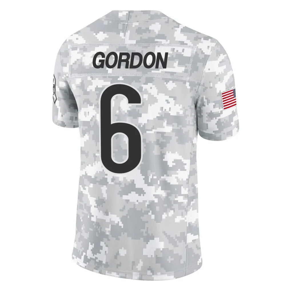 tocy C.Bears #6 Kyler Gordon Player Arctic Camo Salute to Service Limited Stitched Jerseys
