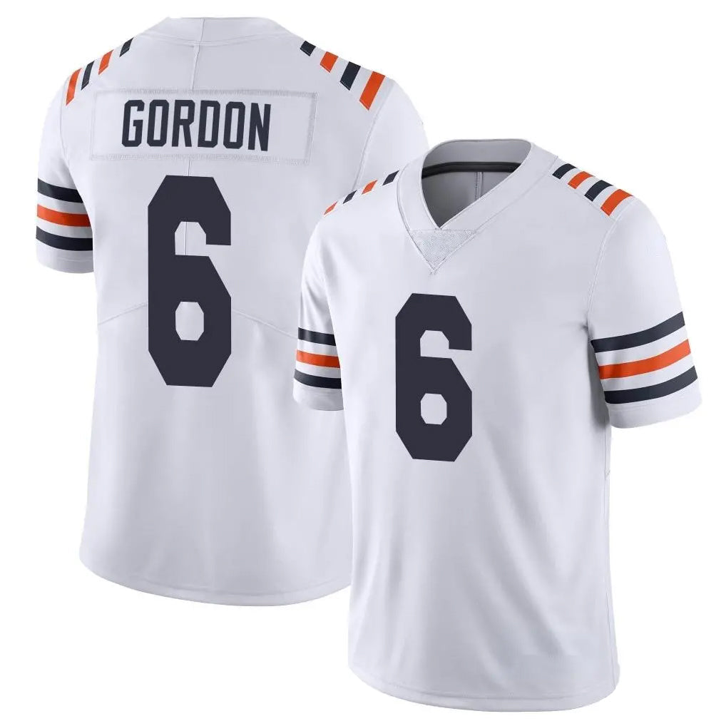 tocy C.Bears #6 Kyler Gordon Player White Classic Vapor Limited Home Game Stitched Jerseys
