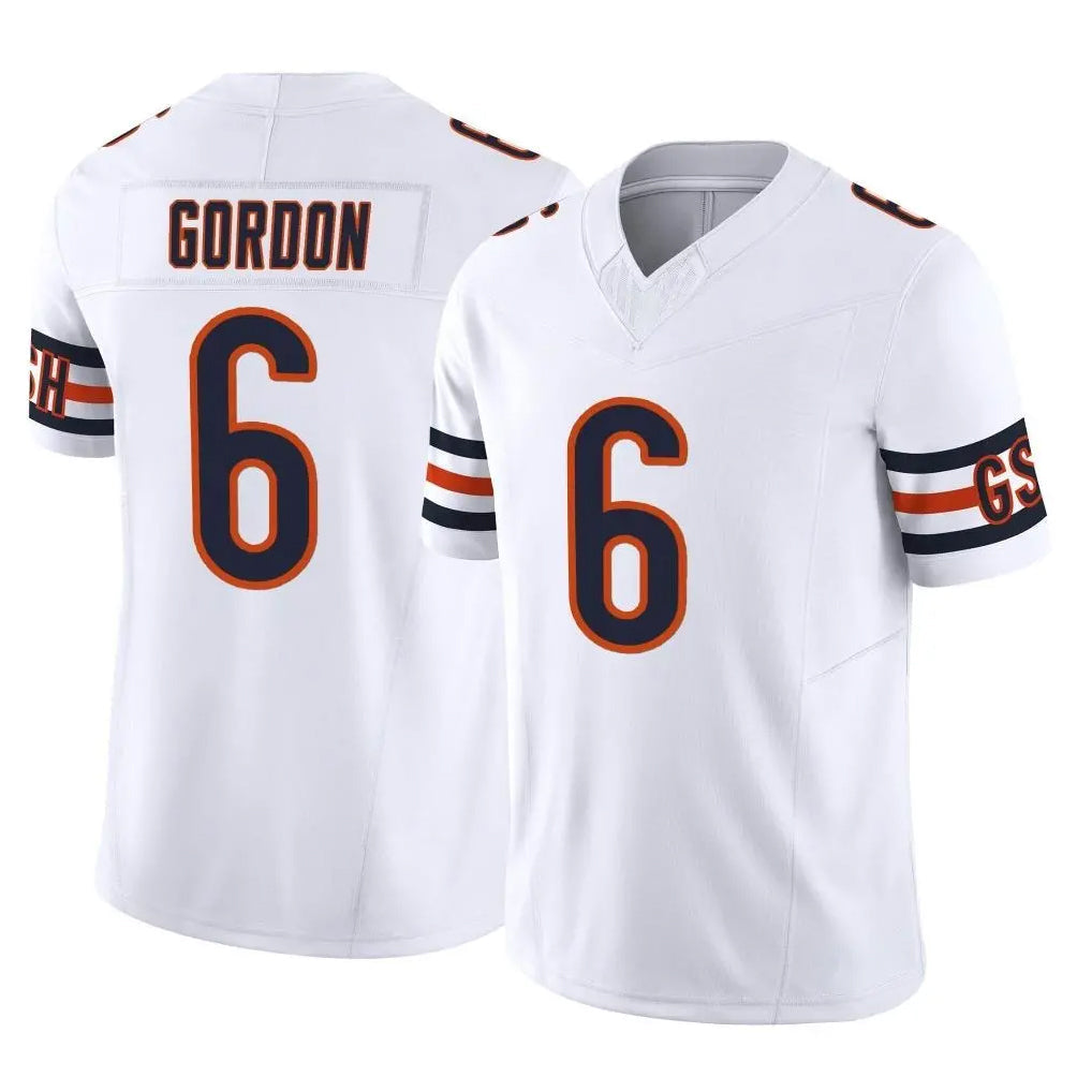tocy C.Bears #6 Kyler Gordon Player White Vapor F.U.S.E. Limited Home Game Stitched Jerseys