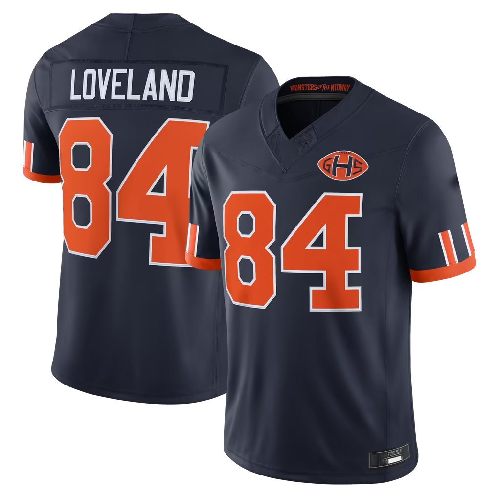 Tocy C.Bears #84 Colston Loveland Navy 2026 Rivalries Collection Limited Stitched Jerseys