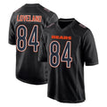 tocy C.Bears #84 Colston Loveland Player Carbon Black Fashion Game Stitched Jerseys