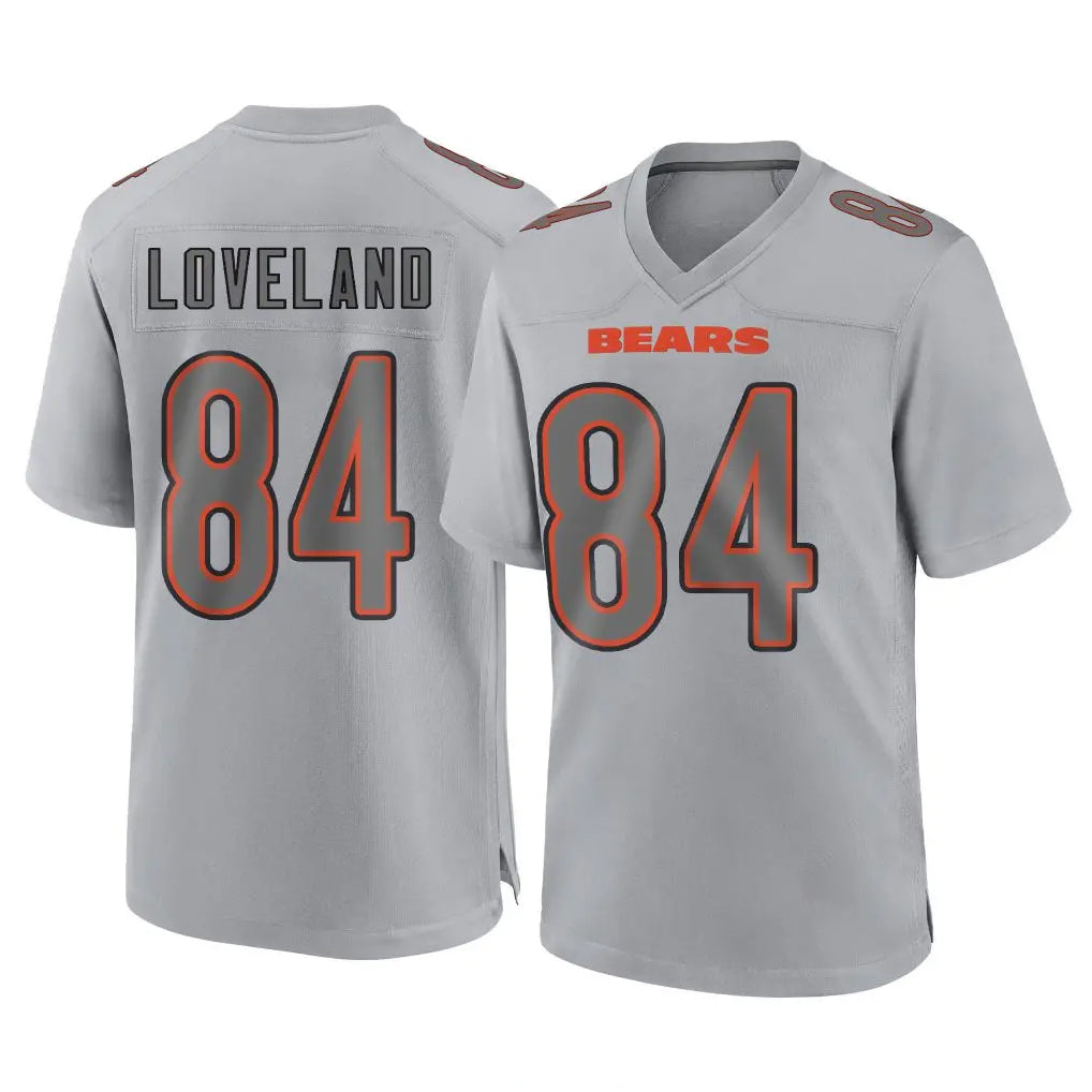 tocy C.Bears #84 Colston Loveland Player Gray Atmosphere Fashion Game Stitched Jerseys