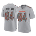 tocy C.Bears #84 Colston Loveland Player Gray Atmosphere Fashion Game Stitched Jerseys