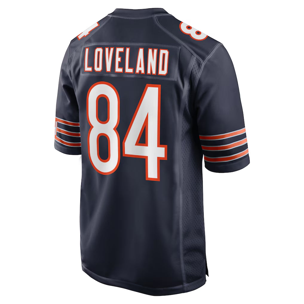 tocy C.Bears #84 Colston Loveland Player Navy Home Game Stitched Jerseys