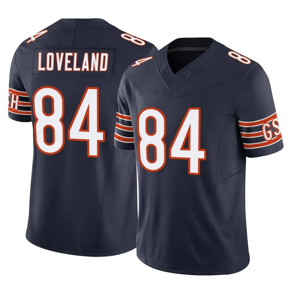 tocy C.Bears #84 Colston Loveland Player Navy Vapor F.U.S.E. Limited Home Game Stitched Jerseys