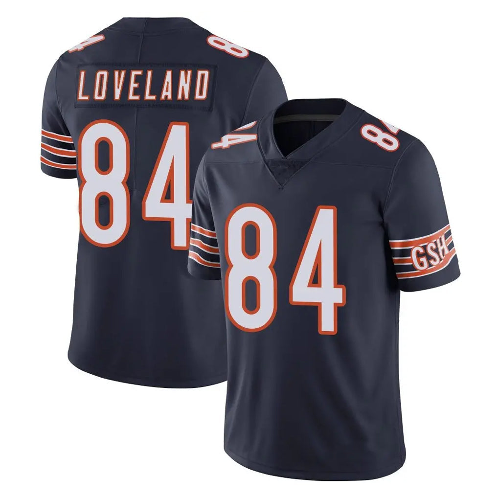 tocy C.Bears #84 Colston Loveland Player Navy Vapor Untouchable Limited Home Game Stitched Jerseys