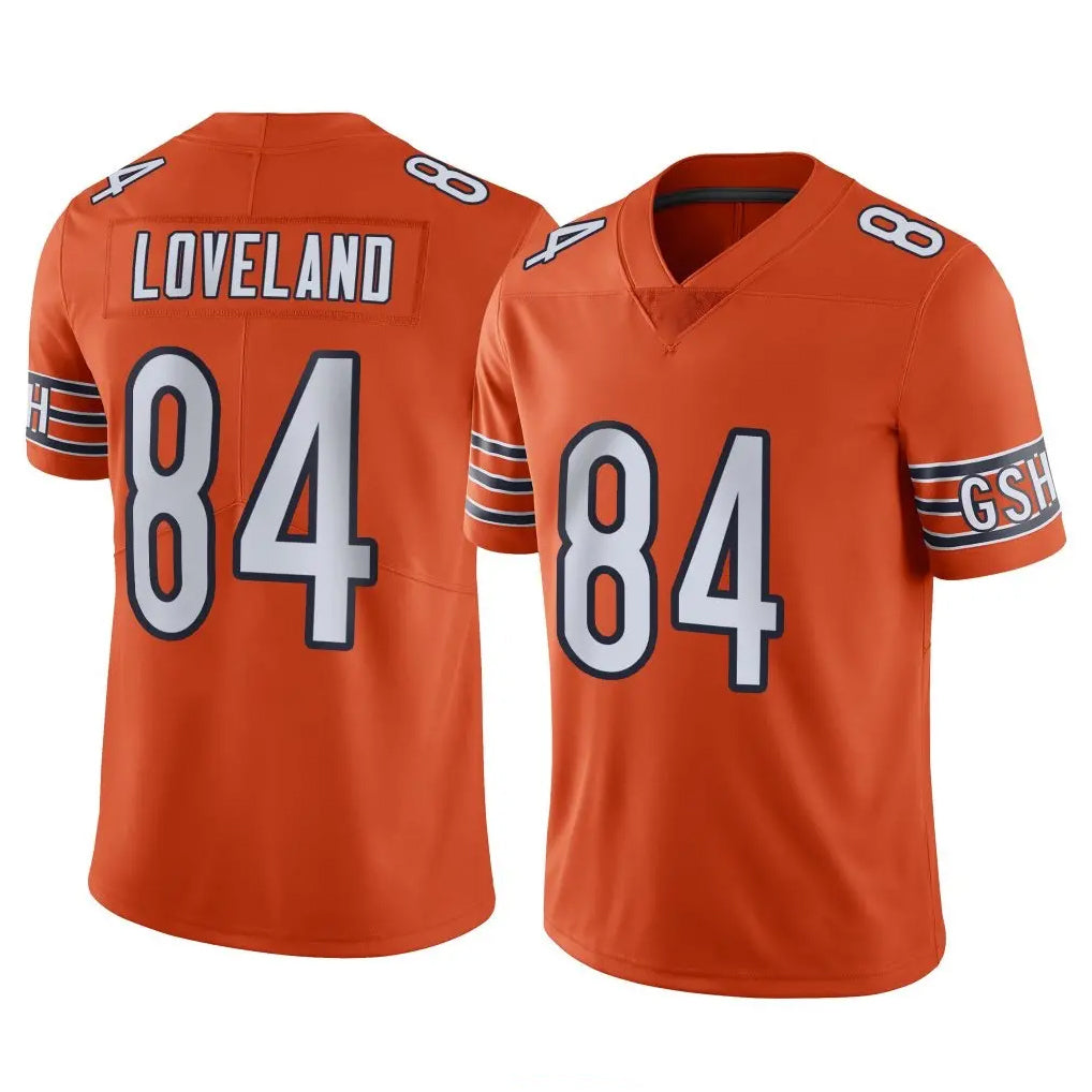 tocy C.Bears #84 Colston Loveland Player Orange Alternate Vapor Limited Home Game Stitched Jerseys