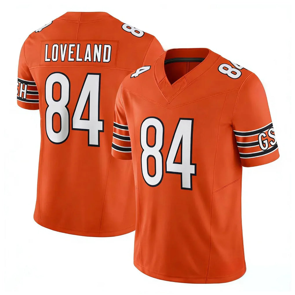 tocy C.Bears #84 Colston Loveland Player Orange Vapor F.U.S.E. Limited Home Game Stitched Jerseys