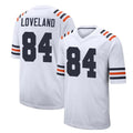 tocy C.Bears #84 Colston Loveland Player White Classic Home Game Stitched Jerseys