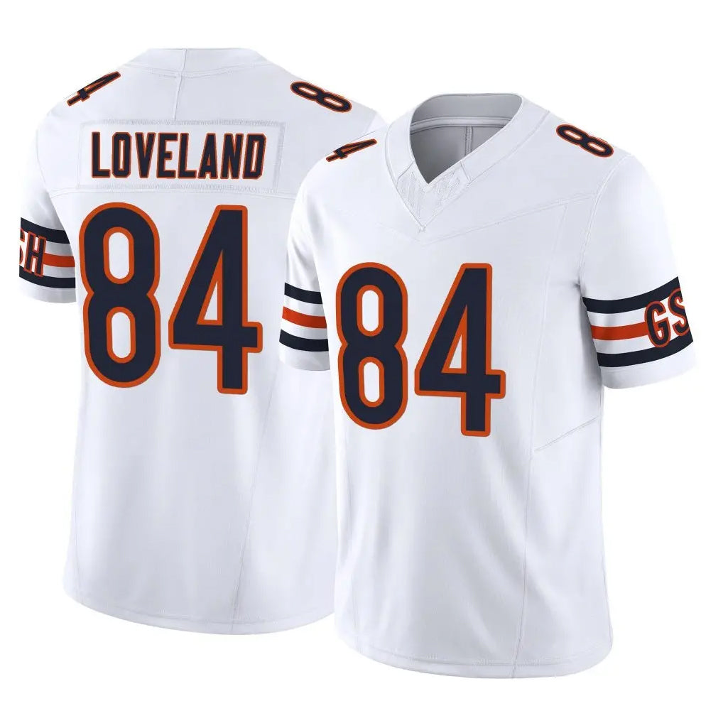 tocy C.Bears #84 Colston Loveland Player White Vapor F.U.S.E. Limited Home Game Stitched Jerseys