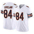 tocy C.Bears #84 Colston Loveland Player White Vapor F.U.S.E. Limited Home Game Stitched Jerseys