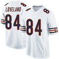 tocy C.Bears #84 Colston Loveland Player Whtie Home Game Stitched Jerseys