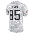 tocy C.Bears #85 Cole Kmet Player Arctic Camo Salute to Service Limited Stitched Jerseys