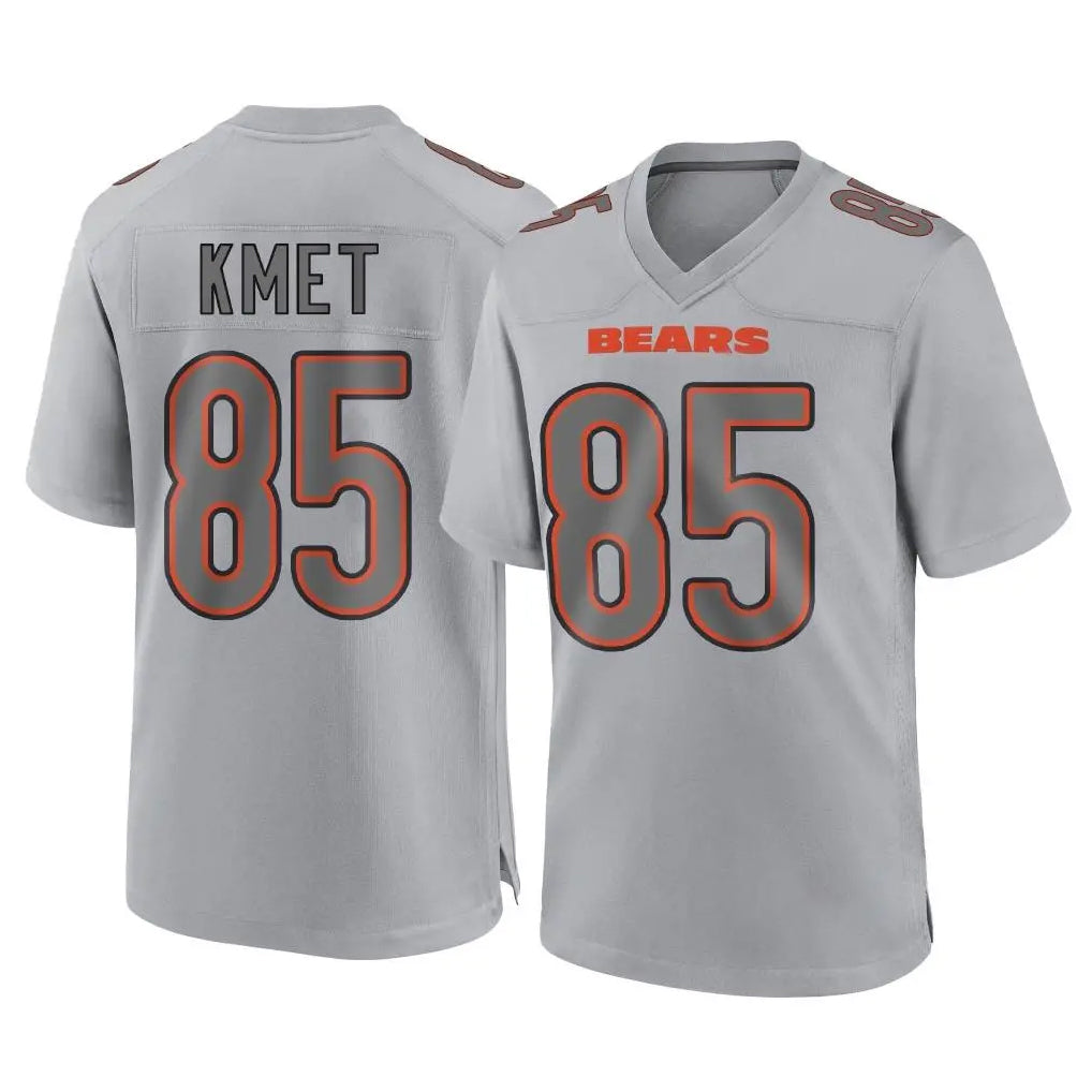 tocy C.Bears #85 Cole Kmet Player Gray Atmosphere Fashion Game Stitched Jerseys