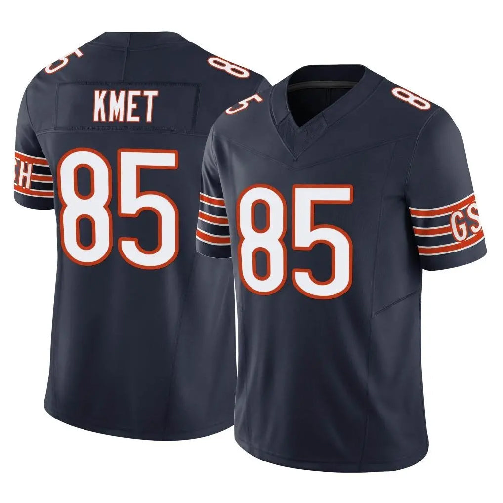 tocy C.Bears #85 Cole Kmet Player Navy Vapor F.U.S.E. Limited Home Game Stitched Jerseys