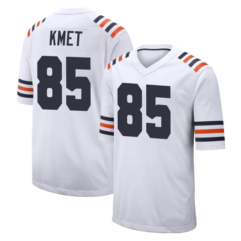 tocy C.Bears #85 Cole Kmet Player White Classic Home Game Stitched Jerseys
